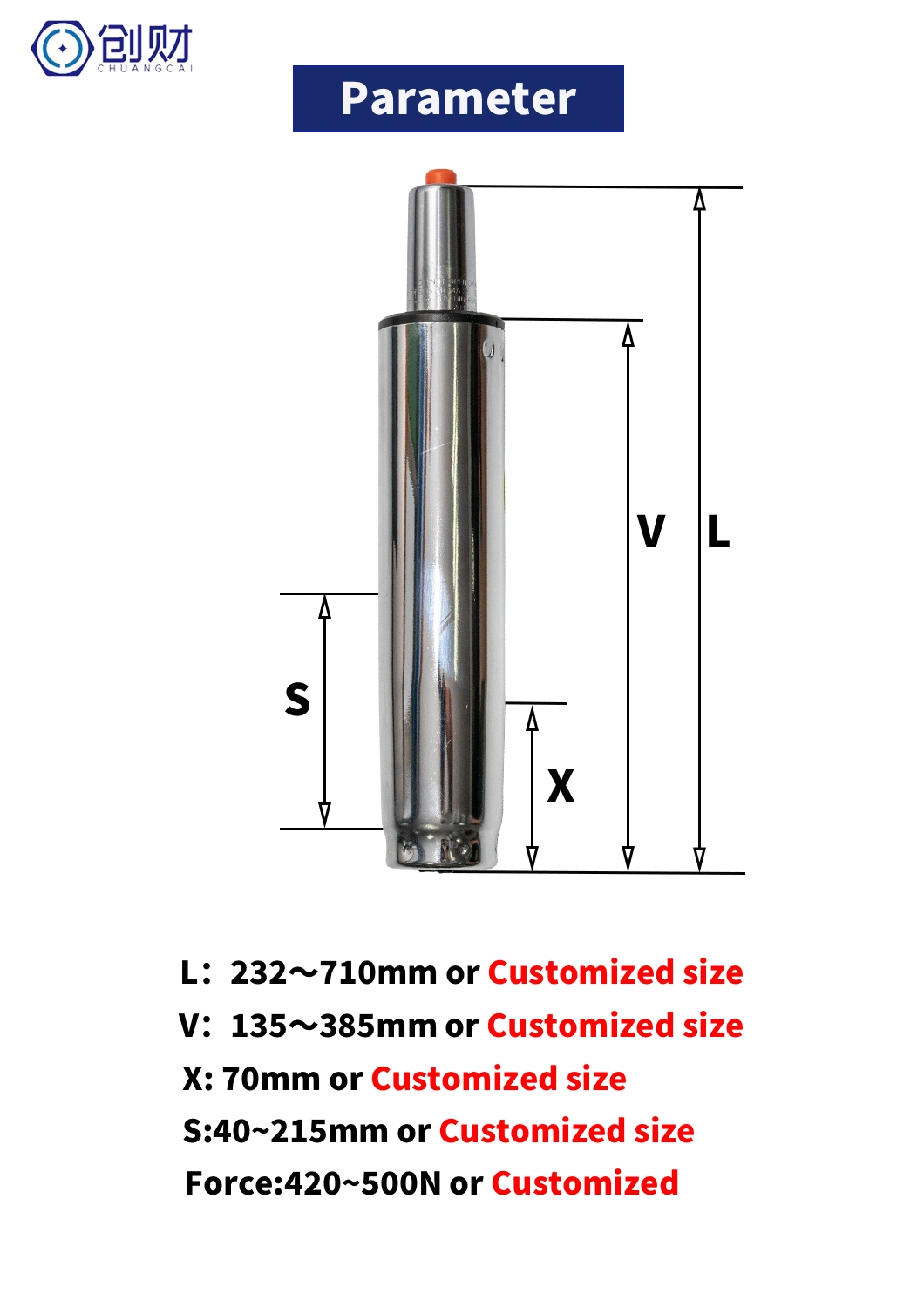 Air Gun Gas Cylinder Gas Lift Gas Spring