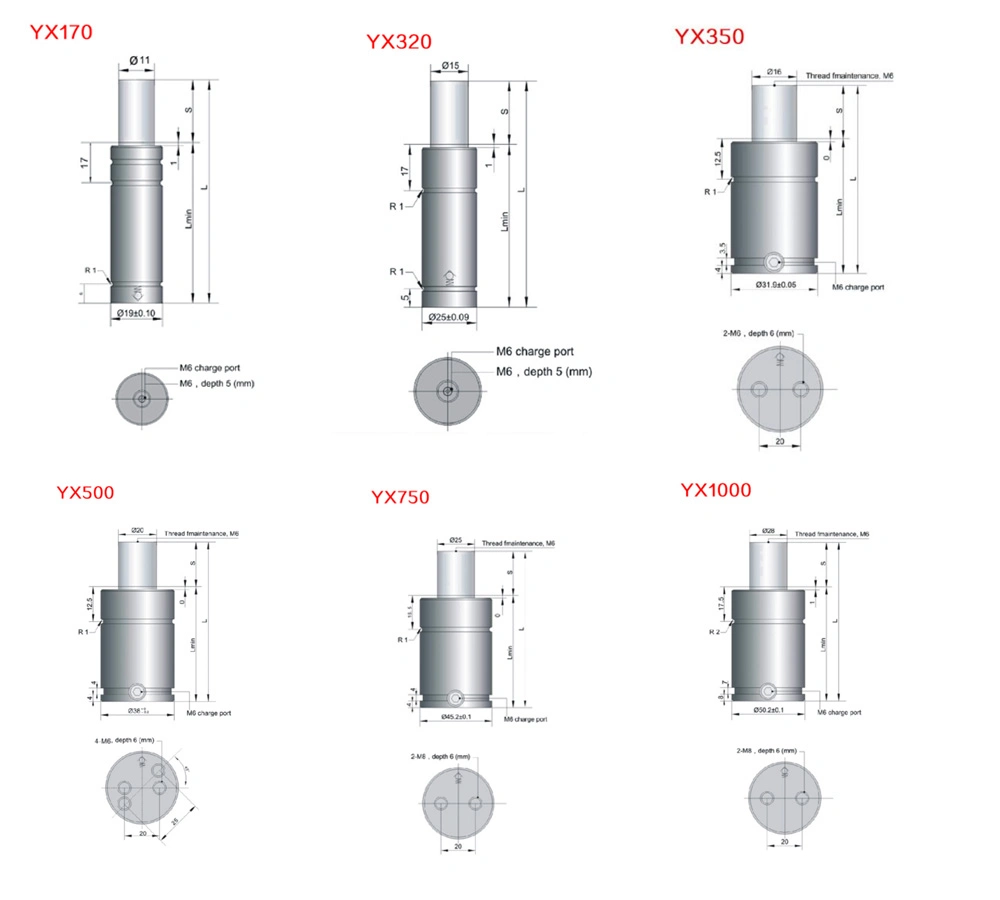 High Precision Mold Accessories Gsv Nitrogen Gas Spring Gas Spring Stamping for Mold Die