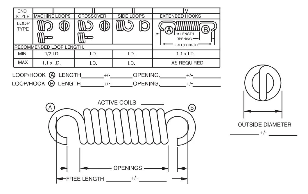 Tension Extension Spring for Auto Car